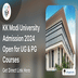 KK Modi University Admission 2024 Open for UG & PG Courses; Get Direct Link Here